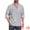 Black, variant on DARING DIVA Men's Striped Stand Collar Long Sleeve Button Down Shirt L Red