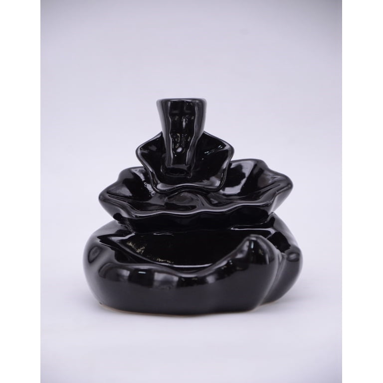 Mainstays Black Ceramic Backflow Incense Cone Holder photo 2