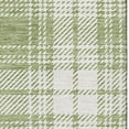 thumbnail image 3 of HomeRoots 678203 10 x 14 ft. Artichoke Green & Ivory Plaid Transitional Washable Machine Made Rectangle Area Rug with UV Protection, 3 of 9