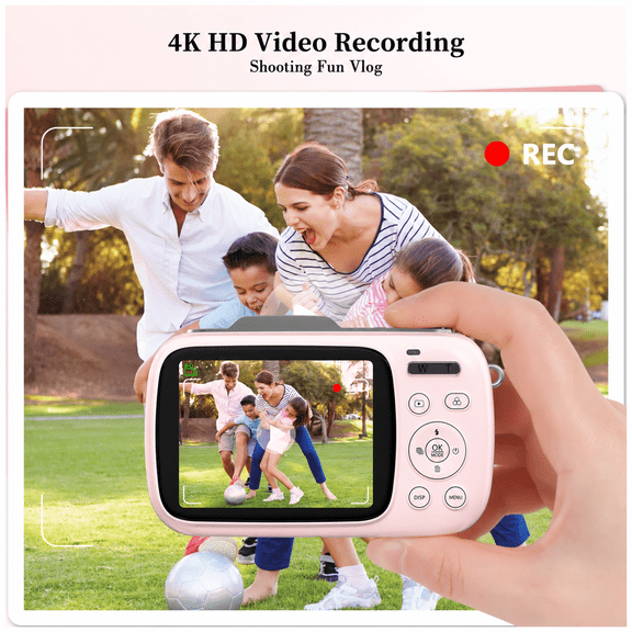 4K video recording and photo output up to 64MP for everyday shooting 2.8-inch LCD screen provides a clear live view and easy photo playback