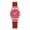 Red, variant on Luxury Quartz Starry Sky Dial Fashion Analog Quartz Watch Rhinestone Bezel Simulated Diamond Ladies Wrist Watches for Women