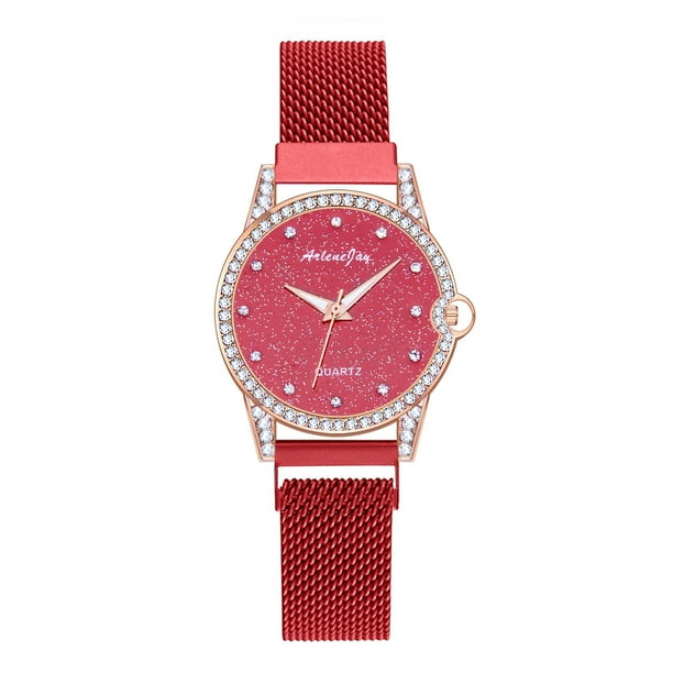Reloj de cuarzo para mujer, relojes para mujer ArleneJay Reloj de cuarzo de moda para mujer Reloj con correa de acero inoxidable Reloj analógico Reloj de acero inoxidable