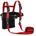 thumbnail image 2 of Lucky Bums Kids Ski Harness w/ Grip N' Guide Handle, 2 Leashes, & Backpack, Red, 2 of 6