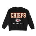 thumbnail image 6 of Women's Gameday Couture Black Kansas City Chiefs Oversized Level Up Black Label Premium Fleece Sweatshirt, 6 of 6