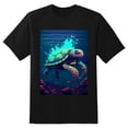 thumbnail image 2 of Plus Size Shirt for Women Black Tops for Women Short Sleeves Shirt for Women Turtle T Shirt Crewneck Shirt for Women XL, 2 of 5