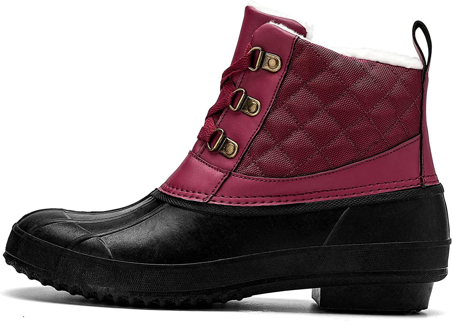 Maroon sperry cheap duck boots