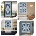 thumbnail image 7 of Vintage Ethnic Window Privacy Film, Boho Tribes Modern Blue Middle Century Static Cling UV Sun Blocking Heat Control Window Tint Day and Night,Non-Adhesive One Way Windows Privacy Cover 17.7''x78.7'', 7 of 7