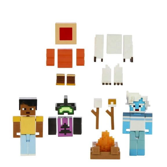 Minecraft Creator Series Mount Enderwood Yeti Scare Story Pack, 2 Action Figures and 16 Accessories