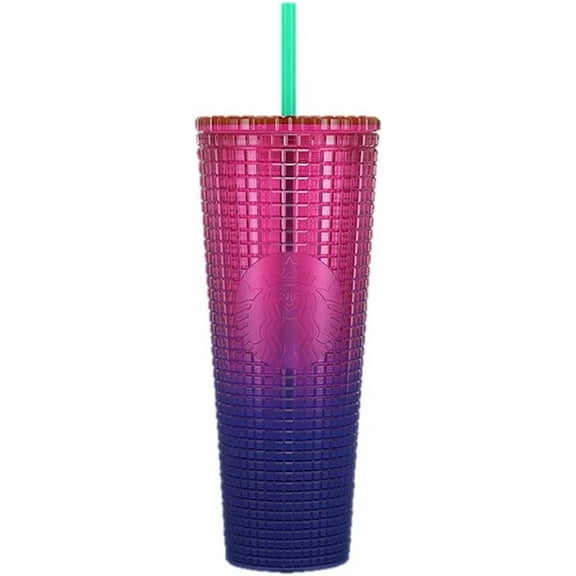 Starbucks Cold Cup Tumbler Venti 24 oz Summer 2022 (Watermelon Pink Purple Gradient)