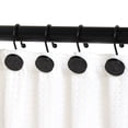 thumbnail image 5 of Better Homes & Gardens Matte Black Button Rustproof Shower Curtain Hooks, 12pc, 5 of 6