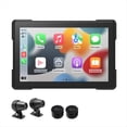 thumbnail image 1 of Motocicleta Inalámbrico Carplay Impermeable 1080P 5 Pulgadas WiFi Inalámbrico Android-Auto DVR Dash Cam Detección de Presión de Neumáticos PND, 1 of 8