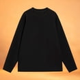thumbnail image 2 of DHFJKG Sweatshirt For Women Thermal Round Neck Plus Size Loose Fit Raglan Sleeve T-Shirt Casual Solid Color Winter Warm Basic Tee Pullover Comfort Tops, 2 of 5