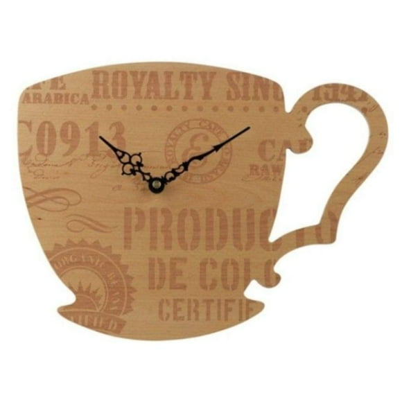 Grasslands Road Coffee Cup Clock