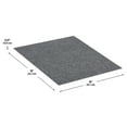 thumbnail image 2 of EAZY Floor French Broad Wide Wale Gray Residential 18 in. x 18 in. Peel and Stick Carpet Tile Square 22.5 sq. ft., for home office and versatile areas, 2 of 12
