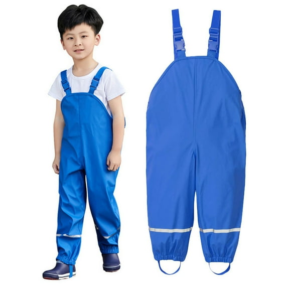 Boys Girls Rain Pants Proof Trousers Waterproof Pants Kids Rain Suits for Kids Size 6-8