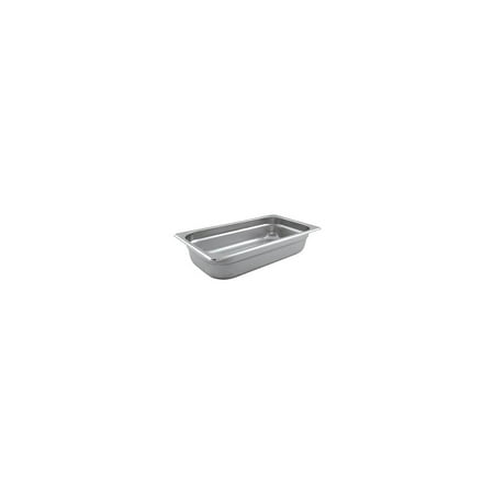 

Winco Third Size 2 1/2 (Depth) Steam Table Pan 12.8 L X 6.9 W X 2.5 H Silver (SPJL-302)