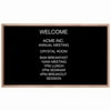 Aarco Products AOFD3660 Letter Board Message Center Red Oak Frame