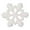 White 052, variant on JWshufel 50 Pack Snowflake Handicrafts Christmas Ornaments Decor for Winter Parties with Sparkling Resin Design Suitable for Diy and Home Decor 1in White