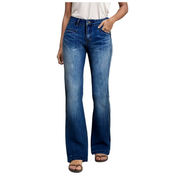 Women's Loose Straight Jeans Fashionable Design, Comfortable Fit, for Daily Life
