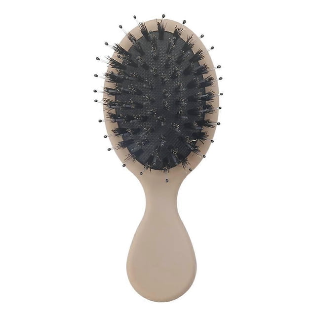 Cepillo desenredante para el cabello con masaje acolchado del cuero cabelludo, tamaño compacto de viaje para cabello rizado y liso.