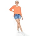 thumbnail image 5 of Blusa con abertura en espalda Roman Fashion /Juvenil, 8036 (Naranja) naranja EG, 5 of 5