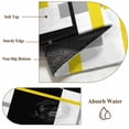 thumbnail image 6 of Round Rugs 5Ft, Yellow Black Geometric Round Area Rug Washable Indoor Throw Carpet, Modern Simple Abstract Art Soft Non Slip Circle Rug for Cabinet Bathroom Home Decor Aesthetic, 6 of 8