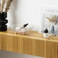 thumbnail image 3 of SHYFOY 60-Inch Rustic Fireplace Mantel Shelf Wall-Mounted Floating Wood Mantel for Living Room, 3 of 8