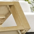thumbnail image 6 of Rectangular Coffee Table Set of 2 with End Side Table, 2-Tier Wood Center Table with Sturdy Base and Open Shelf, Farmhouse Low Storage Table for Living Room, Home, Office, Apartment, Oak, 6 of 7