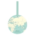 thumbnail image 3 of Etiqueta de mapa Zulema accesorios de viaje Etiqueta para Mochila hombres y mujeres verde, 3 of 8