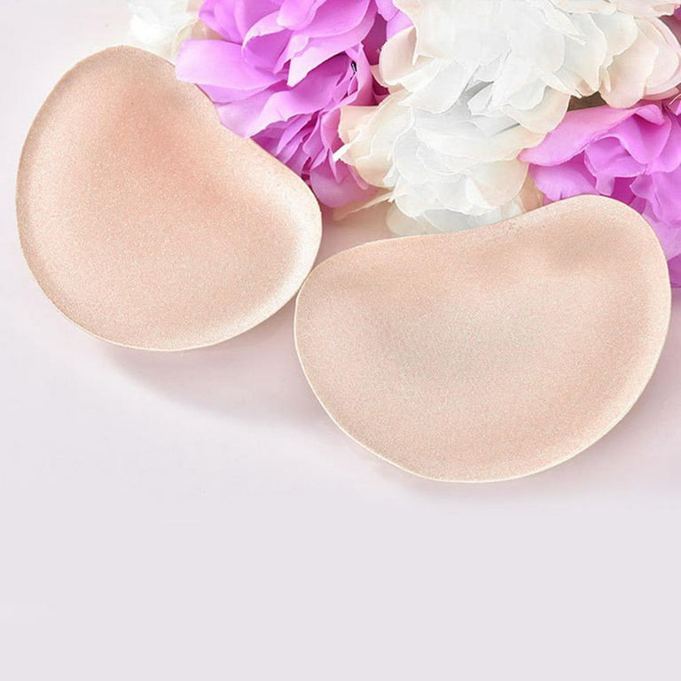 2Pcs Women Bikini Push Up Silicone Padded Swimsuit Thicker Adhesive  Breathable Sponge Bra Pad Invisible Pasties Cover Padding L6W2