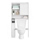 thumbnail image 1 of VASAGLE UBTS018W01 - Estante de Almacenamiento para baño con Puerta Deslizante, estantes Ajustables, Soporte para Papel higiénico, Ahorro de Espacio, Moderno, 25 x 83 x 169 cm, Blanco Nube, 1 of 6