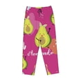 thumbnail image 4 of Fotbe Pink Green Avocado Women's Pajama Pants,Sleepwear Pants,Pj Bottoms Drawstring And Pockets-Large, 4 of 9