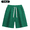 Green, variant on Men's Cotton Casual Athletic Shorts, Elastic Waist Drawstring Sweat Shorts with Side Pockets, Relaxed Fit Summer Workout Daily Wear Shorts, Multiple Colors Available