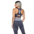thumbnail image 3 of White Mark Women's Cut Out Back Mesh Sports Bra, 3 of 5