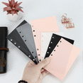 20Pcs A6 Binder Pockets 6 Holes Budget Cash Envelopes for 6Ring Budget