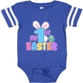 thumbnail image 3 of Inktastic My 1st Easter One with Bunny Ears and Tail Boys or Girls Baby Bodysuit, 3 of 5
