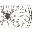 DecMode Bronze Metal Scroll Wall Decor