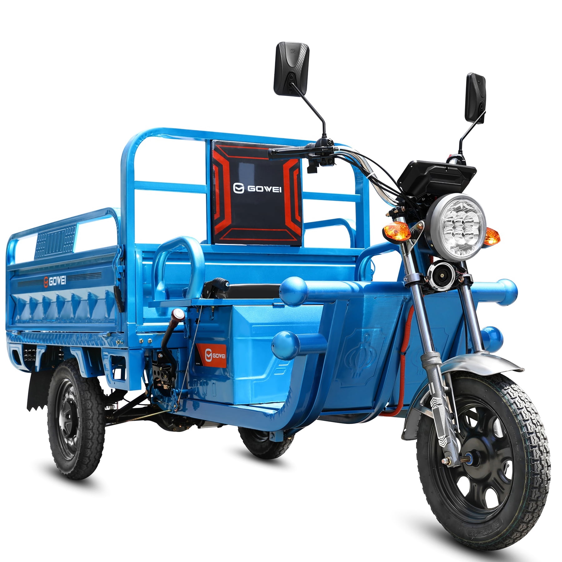 Oryxearth 3-Wheel Electric Vehicle,60V 32Ah Electric Cargo Tricycle, up to 21 mph