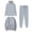 Gray, variant on Brondbend Womens Sweat Suits 3 Piece Set Tracksuit Women Long Sleeved Hooded Front Pocket Solid Pullover Sweatshirt and Casual Sweatpant Outfit Loose Fall Winter Athletic Set,Beige