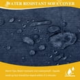 thumbnail image 4 of Sofa Cover Couch Cover Protector Sofa Throw Cover Slipcover Durable Multi-Function Furniture Cover for Pets Dogs Cats Home Living Room, Navy Blue 71" x 150", 4 of 6