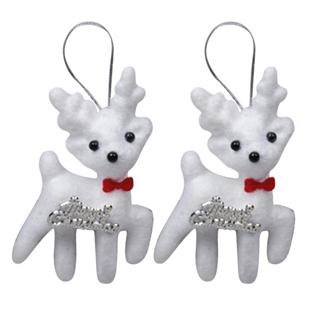 Adornos Navideños Adornos Para El Árbol De Navidad Navidad Blanca Ciervo Navideño Espuma Y Adornos Navideños Adornos Navideños Asequibles