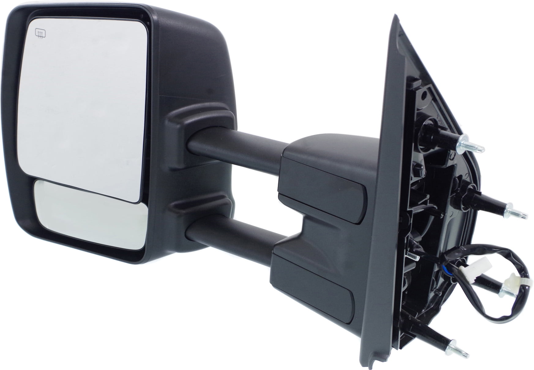 Towing Mirror Compatible With 2012-2018 Nissan NV3500 NV2500 Left Driver Side Heated w/ Blind Spot Corner Glass Chrome Kool-Vue