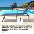 thumbnail image 5 of Crestlive Products Adjustable Steel Chaise Lounge Chair, 6‑Position Recliner with Rust-Resistant Frame (Navy Blue), 5 of 8