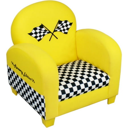 Newco Kids Race Car Chair, Yellow