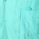thumbnail image 4 of Camisas Para Hombre Manga Larga Hombres primavera y verano moda y ocio Dongfeng Multi bolsillo botón solapa camiseta manga corta (Light Blue, L), 4 of 7