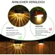 thumbnail image 2 of Luces solares para luces de jardín al aire libre, impermeables solares para decoración de jardines Luces LED de jardín de 4 piezas para patio y escaleras, 2 modos LED Color cálido/cambio de JFHHH pequeña, 2 of 5