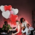 thumbnail image 6 of PMU Heart Shaped Balloons 15 Inch PartyTex Premium Red, Pink and White Latex Valentines Day, Weddings, Birthdays, Anniversaries, Engagements Pkg/25, 6 of 9
