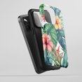 thumbnail image 5 of Tropical Floral Design for All iPhone Series Tough Phone Case Watercolor Nature, 5 of 7