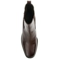 thumbnail image 4 of Journee Signature Womens Genuine Leather Rowann Square Toe Stacked Chelsea Booties, 4 of 8