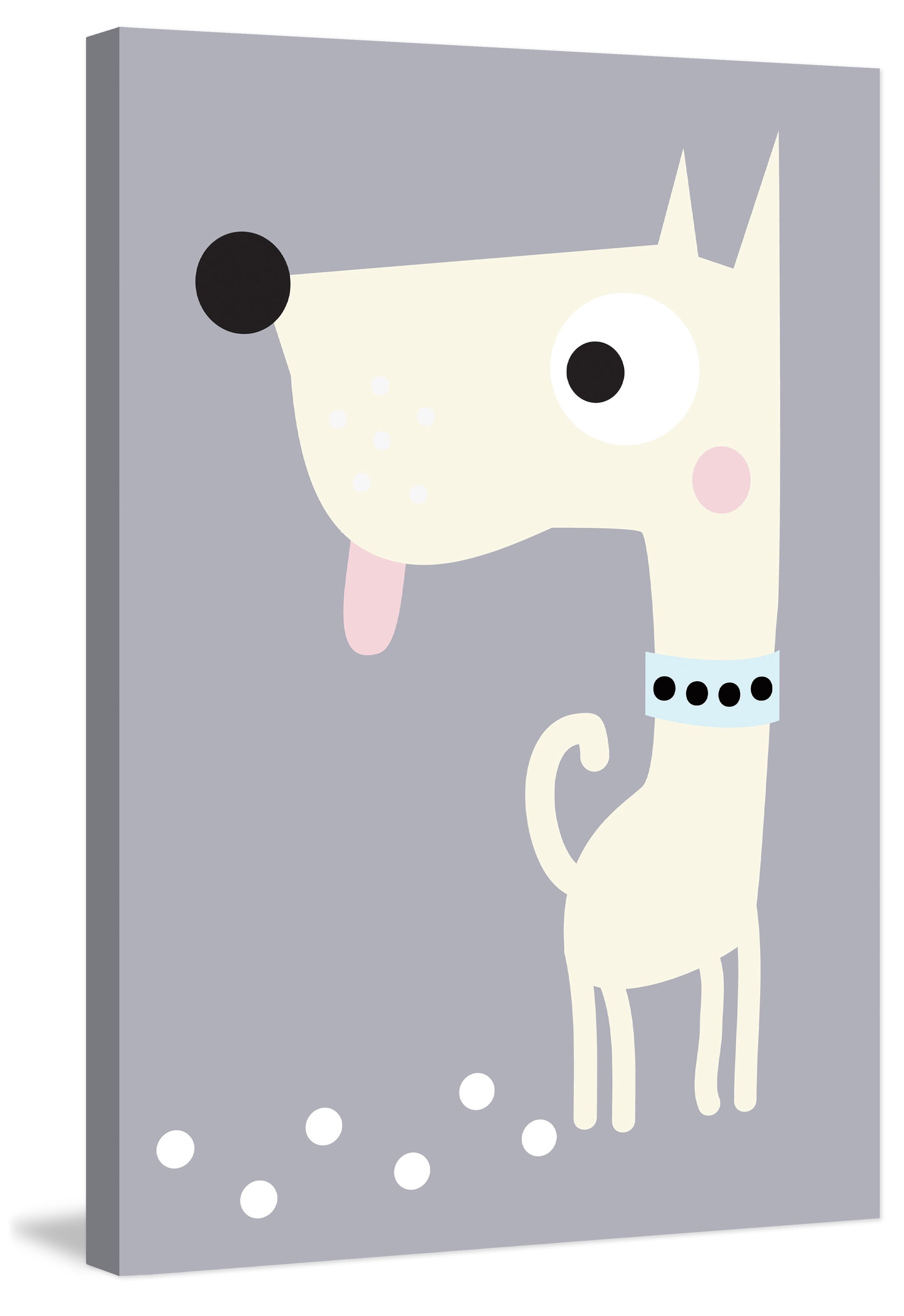 "Yellow Puppy" Painting Print on Wrapped Canvas